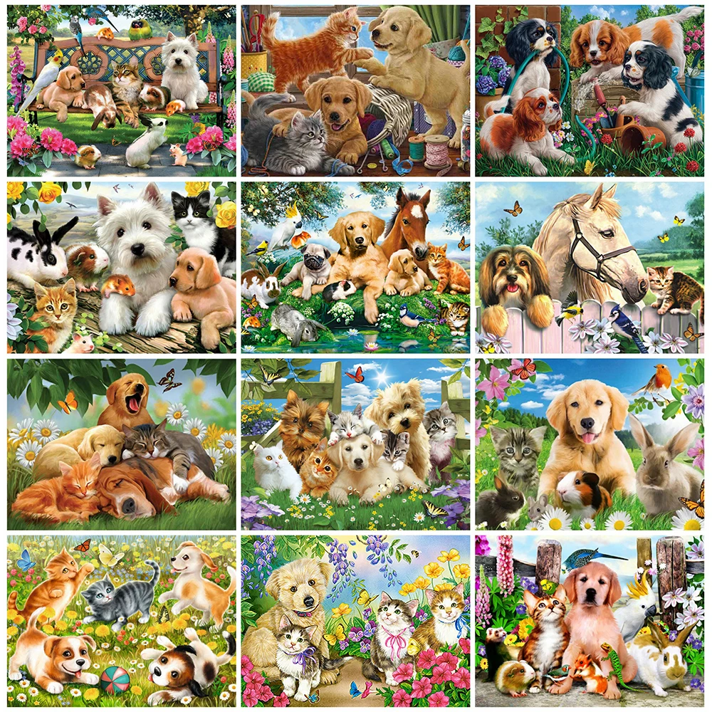 EverShine Full Square Diamond Embroidery Dog Diamond Mosaic Cat Painting Cross Stitch Rabbit 5D DIY Handmade Hobby
EverShine Full Square Diamond Embroidery Dog Diamond Mosaic Cat Painting Cross Stitch Rabbit 5D DIY Handmade Hobby