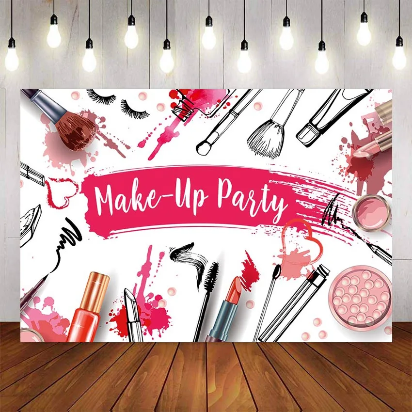 Mehofond Photography Background Beauty Make-up Party Teen Girls Make-up Shower Lipstick Backdrop Photo Booth Studio Photo Props
Mehofond Photography Background Beauty Make-up Party Teen Girls Make-up Shower Lipstick Backdrop Photo Booth Studio Photo Props