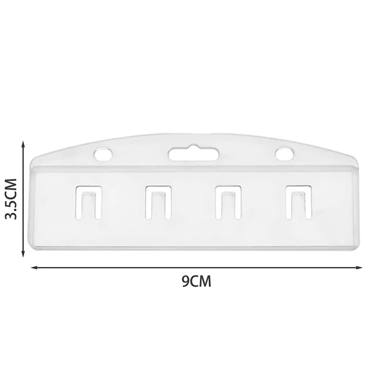 5pcs Horizontal Half Card Badge Holder For Swipe ID Cards Frosted Rigid Polycarbonate Plastic-Transparent
5pcs Horizontal Half Card Badge Holder For Swipe ID Cards Frosted Rigid Polycarbonate Plastic-Transparent