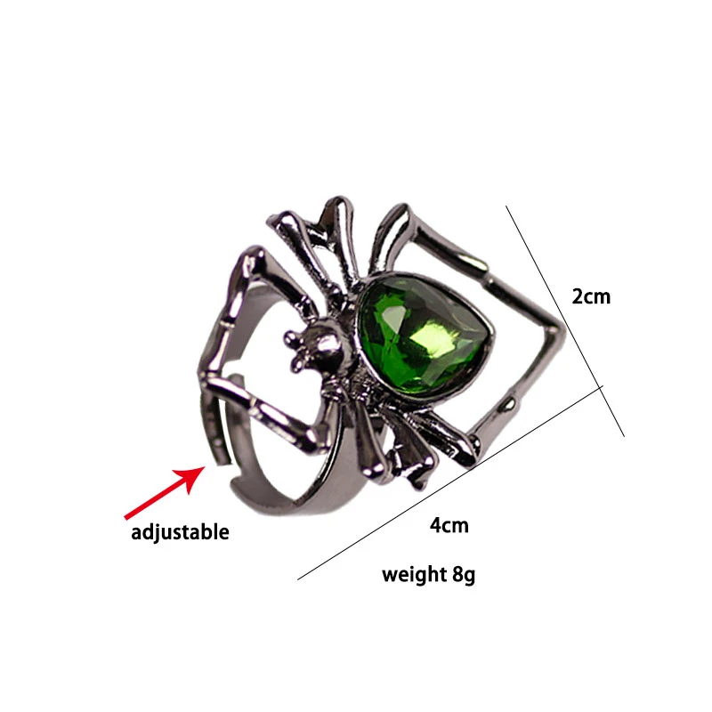Hot selling punk exaggerated Halloween animal ring black alloy metal creative spider fashion jewelry accessories gift wholesales
Hot selling punk exaggerated Halloween animal ring black alloy metal creative spider fashion jewelry accessories gift wholesales
