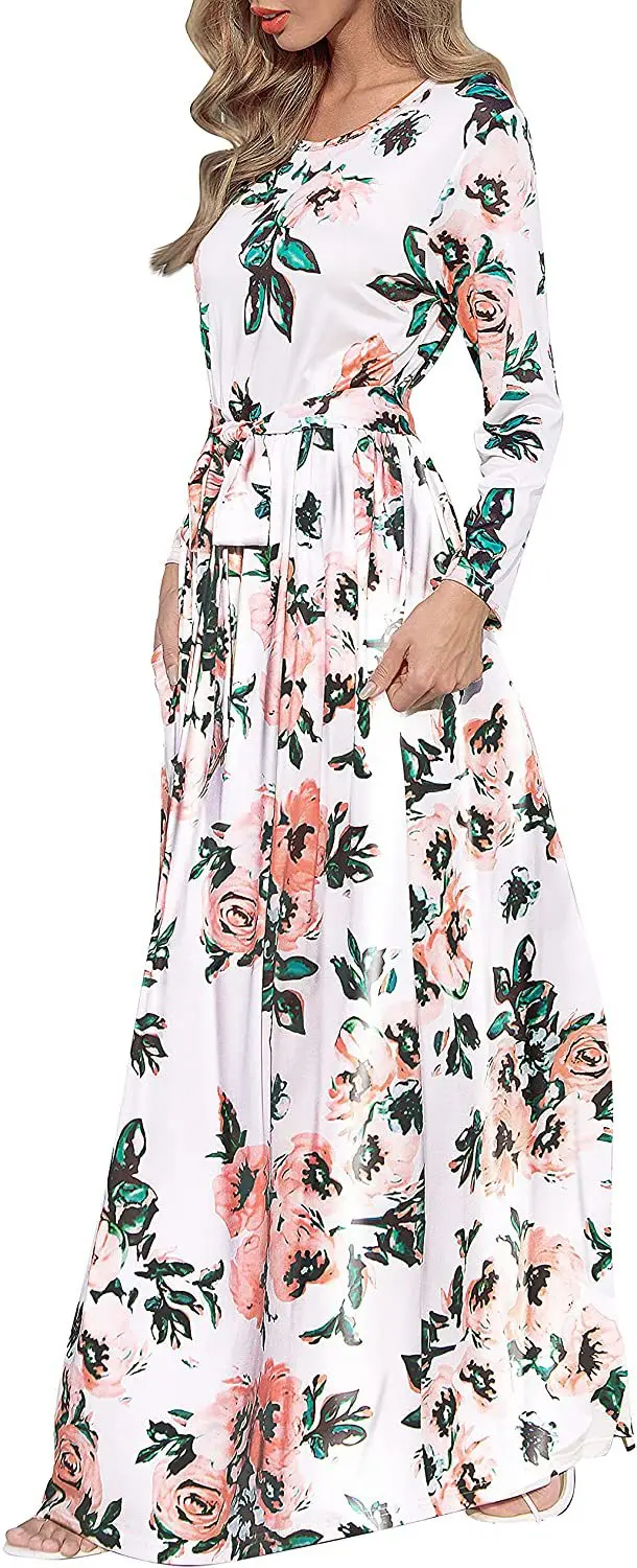 Women Summer Floral Print Maxi Dress White Boho Beach Dress Evening Party Long Dress Plus Size Female
Women Summer Floral Print Maxi Dress White Boho Beach Dress Evening Party Long Dress Plus Size Female