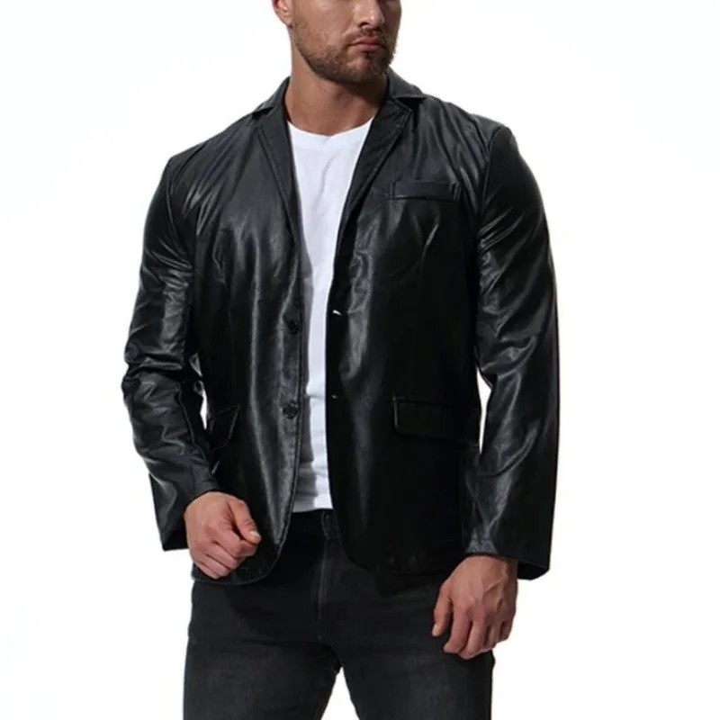 2022 autumn and winter new blazer men Europe and America trend PU leather clothing England large size leather casual suit jacket
2022 autumn and winter new blazer men Europe and America trend PU leather clothing England large size leather casual suit jacket