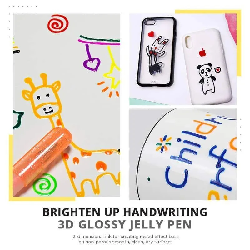 Newly 6/12Pcs 3D Glossy Jelly Ink Pen Waterproof Fade-proof for DIY Album Card Scrapbooks Writing Drawing XSD88
Newly 6/12Pcs 3D Glossy Jelly Ink Pen Waterproof Fade-proof for DIY Album Card Scrapbooks Writing Drawing XSD88