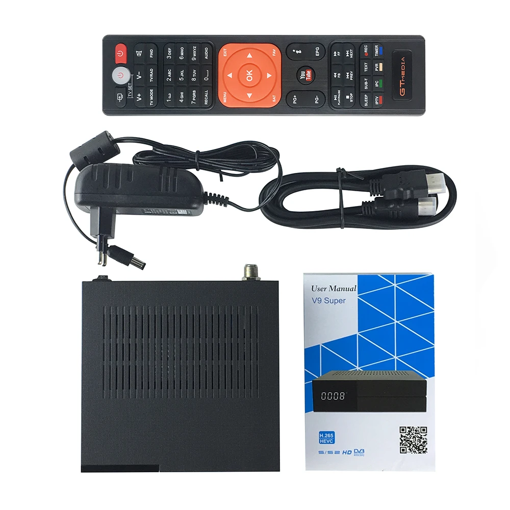 Gtmedia Original V9 Super Satellite Best 1080P DVB-S2 Satellite Receiver support Full HD H.265 Built-in WIFI
Gtmedia Original V9 Super Satellite Best 1080P DVB-S2 Satellite Receiver support Full HD H.265 Built-in WIFI