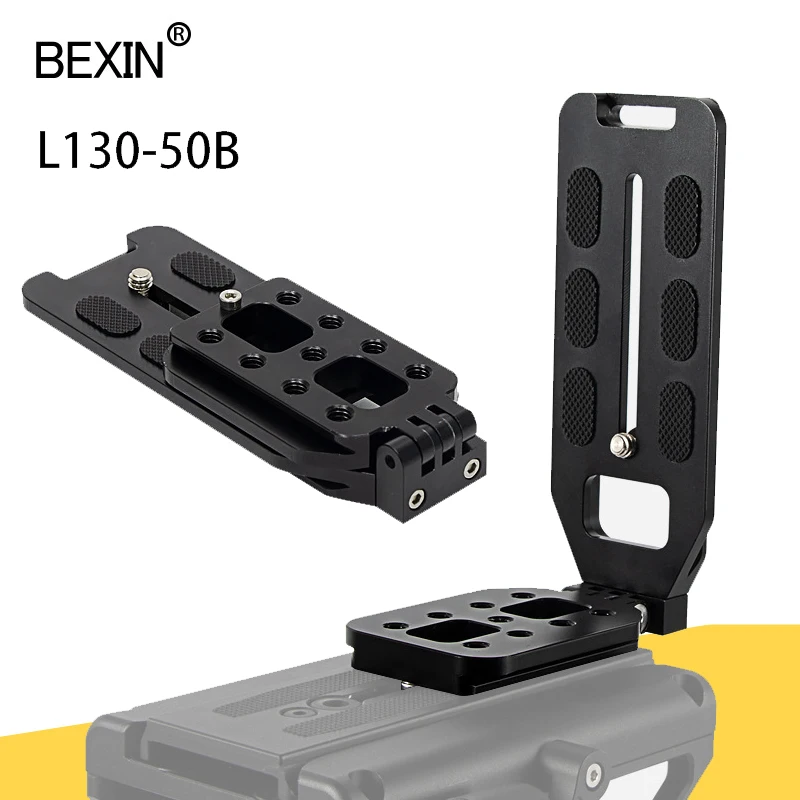 BEXIN vertical clapper folding quick release board for camera aluminum alloy L-shaped vertical clapper gimbal quick release base
BEXIN vertical clapper folding quick release board for camera aluminum alloy L-shaped vertical clapper gimbal quick release base