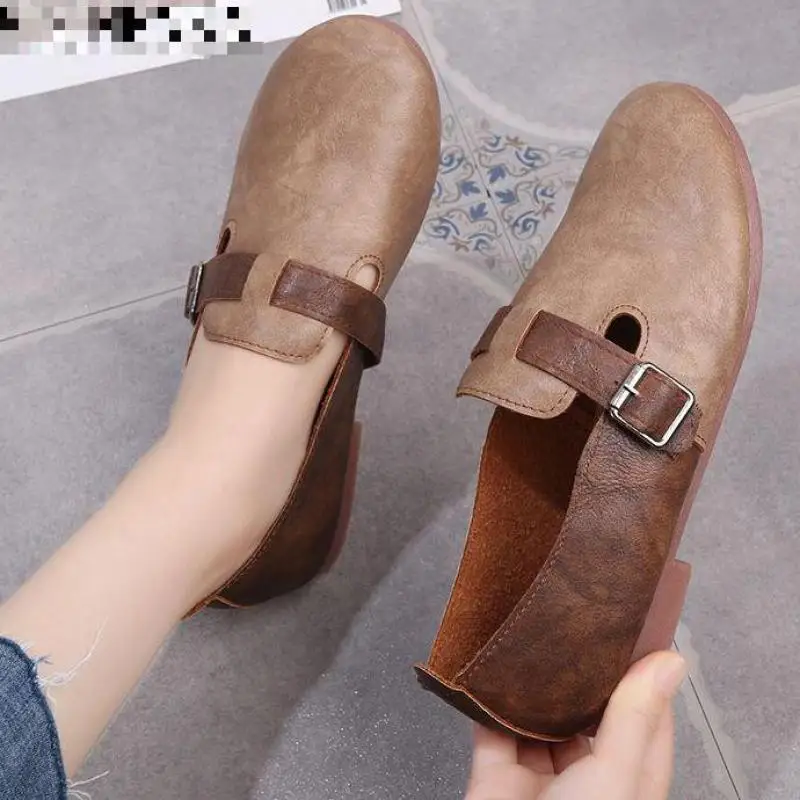 Spring Autumn Casual Women Shoes Flats Leather Shoes Moccasins Woman Single Shoe Round Toe Loafers Belt Buckle Zapatos Mujer
Spring Autumn Casual Women Shoes Flats Leather Shoes Moccasins Woman Single Shoe Round Toe Loafers Belt Buckle Zapatos Mujer