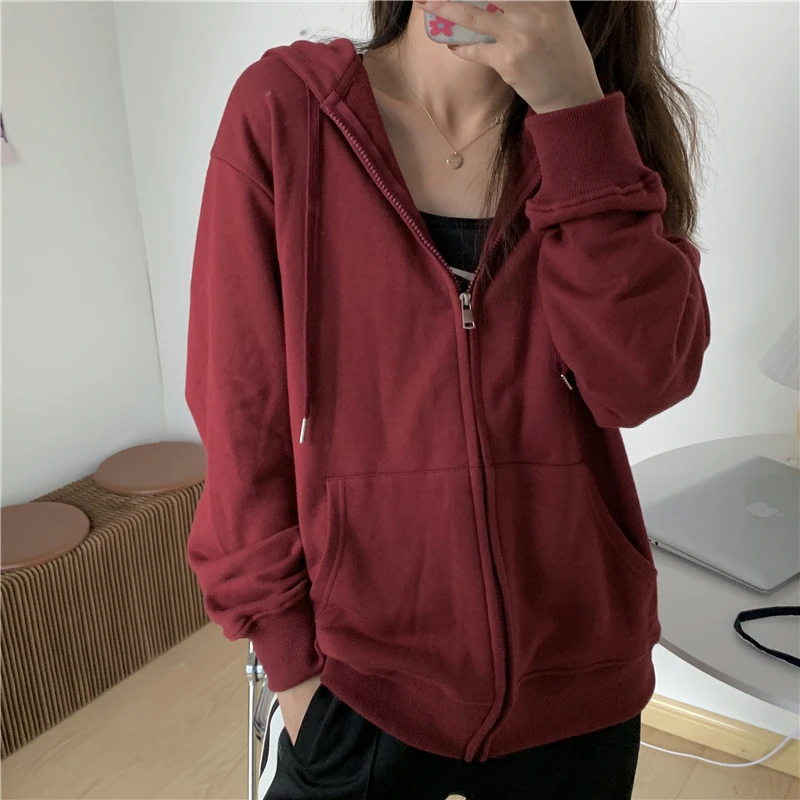 Women Casual Patchwork Drawstring Hoodies Autumn Zipper Pocket Long Sleeve Sport Sweatshirts Female Harajuku Coat Streetwear
Women Casual Patchwork Drawstring Hoodies Autumn Zipper Pocket Long Sleeve Sport Sweatshirts Female Harajuku Coat Streetwear