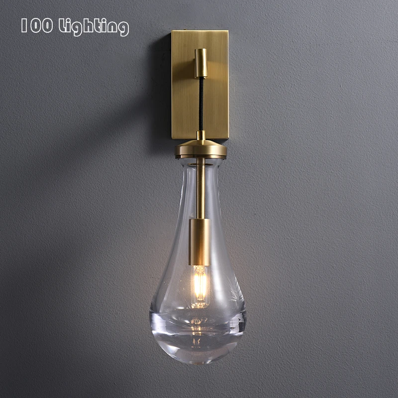 Modern LED Wall lamp Clear Glass Brass Bedside Living room Wall Sconce G9 Bulb Surface Mount Luminaire Dropshipping 110-240V
Modern LED Wall lamp Clear Glass Brass Bedside Living room Wall Sconce G9 Bulb Surface Mount Luminaire Dropshipping 110-240V