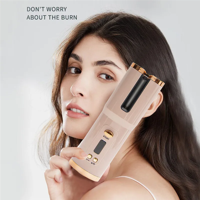 Portable Automatic Hair Curler USB Rechargeable Curling Iron Curls Waves LCD Display Ceramic Curly Rotating Curling Wave Styer
Portable Automatic Hair Curler USB Rechargeable Curling Iron Curls Waves LCD Display Ceramic Curly Rotating Curling Wave Styer
