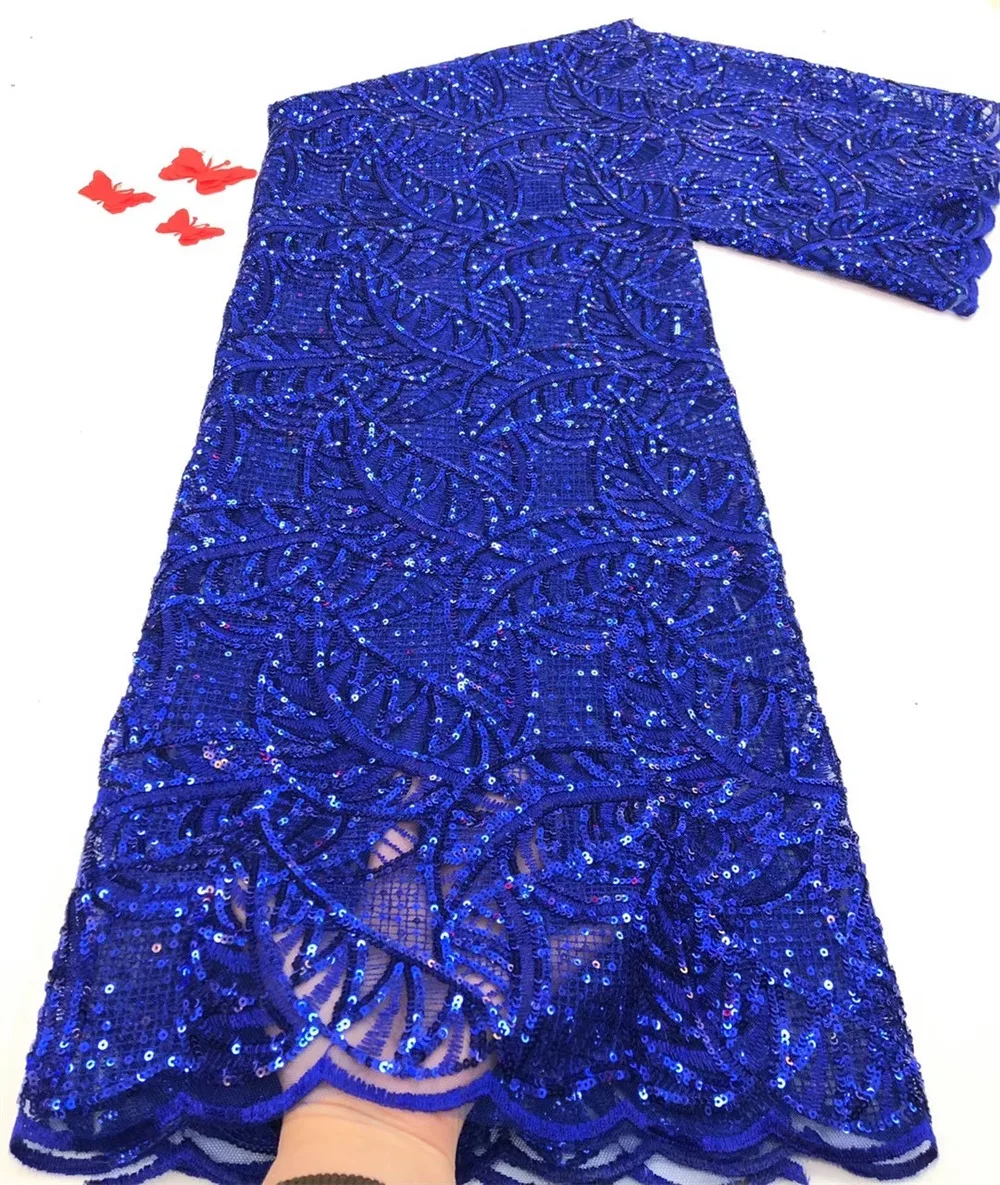 NI.AI African Lace Fabric Nigerian Luxury Heavy Royal Blue Sequins Embroidery High Quality Mesh Lace French Tulle Lace NI4513
NI.AI African Lace Fabric Nigerian Luxury Heavy Royal Blue Sequins Embroidery High Quality Mesh Lace French Tulle Lace NI4513