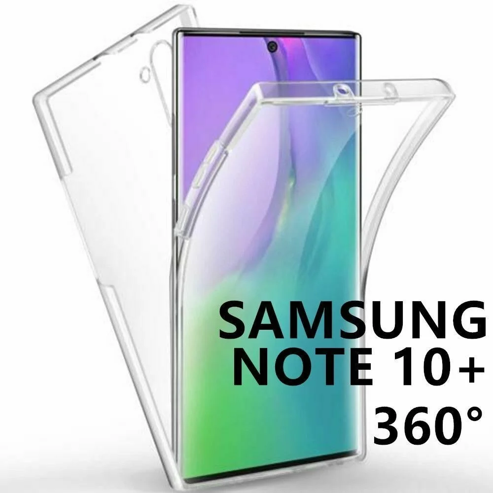 360 Double PC+Silicone Case for Sumsung NOTE10+ note9 note10plus Full Body Clear Cover
360 Double PC+Silicone Case for Sumsung NOTE10+ note9 note10plus Full Body Clear Cover