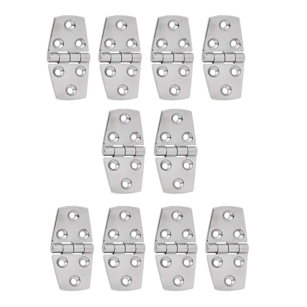 10-Pack High Polished 316 Stainless Steel Strap Hinge Door Hinge Flush Mount Deck Hardware for Marine Boat Yacht RV Caravan
10-Pack High Polished 316 Stainless Steel Strap Hinge Door Hinge Flush Mount Deck Hardware for Marine Boat Yacht RV Caravan