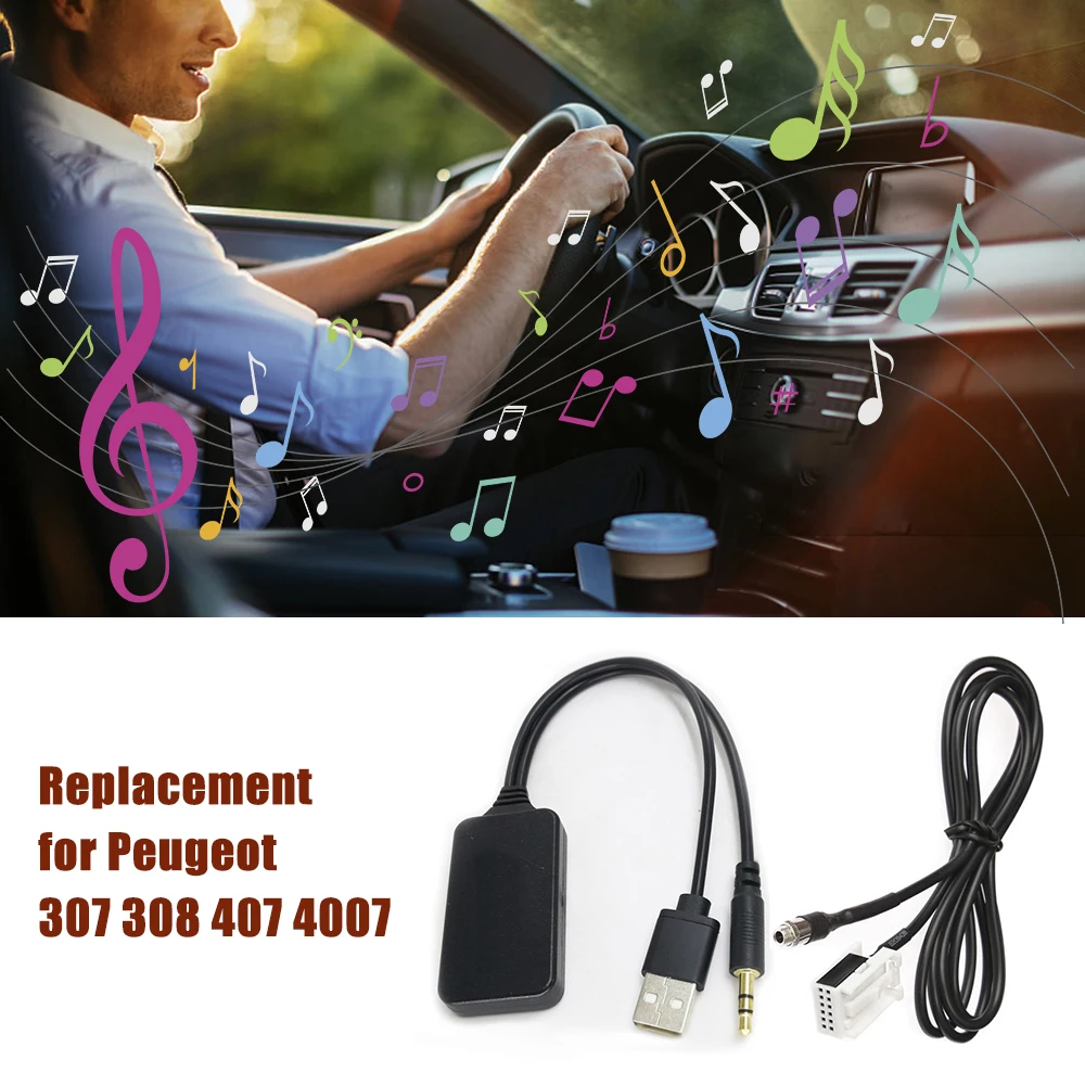 Car Aux USB Bluetooth-compatible Module BT Adapter Receiver RD4 Aux-in Audio Cable Replacement for Peugeot 307 308 407 4007
Car Aux USB Bluetooth-compatible Module BT Adapter Receiver RD4 Aux-in Audio Cable Replacement for Peugeot 307 308 407 4007
