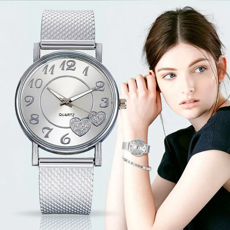 Fashion Men's Luxury Quartz Watches Love Heart-shaped Stainless Steel Band Wrist Watch Gift
Fashion Men's Luxury Quartz Watches Love Heart-shaped Stainless Steel Band Wrist Watch Gift