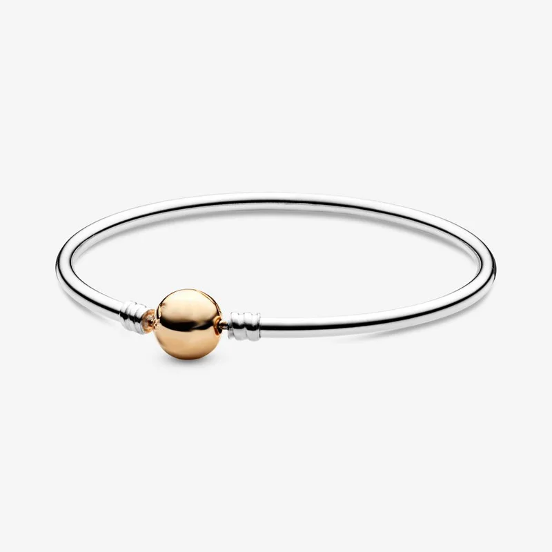 Authentic 925 Sterling Silver Pan Bracelet Classic Round Button Creative Diy Basic Bracelet Fit Diy Charm Women Jewelry
Authentic 925 Sterling Silver Pan Bracelet Classic Round Button Creative Diy Basic Bracelet Fit Diy Charm Women Jewelry