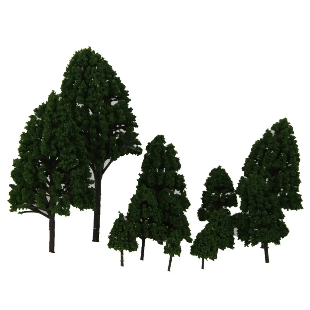 12pcs Poplar Trees Model Railroad Scenery Tree zDark Green 2.5-16cm 1:500-1:50
12pcs Poplar Trees Model Railroad Scenery Tree zDark Green 2.5-16cm 1:500-1:50