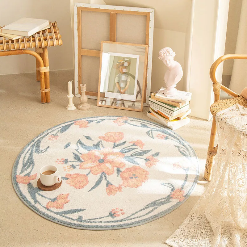 Nordic Flowers Round Carpet for Living Room Bedroom Floor Mat Absorbent Non-slip Rugs Bedside Mats Balcony Hallway Rug Tapis
Nordic Flowers Round Carpet for Living Room Bedroom Floor Mat Absorbent Non-slip Rugs Bedside Mats Balcony Hallway Rug Tapis