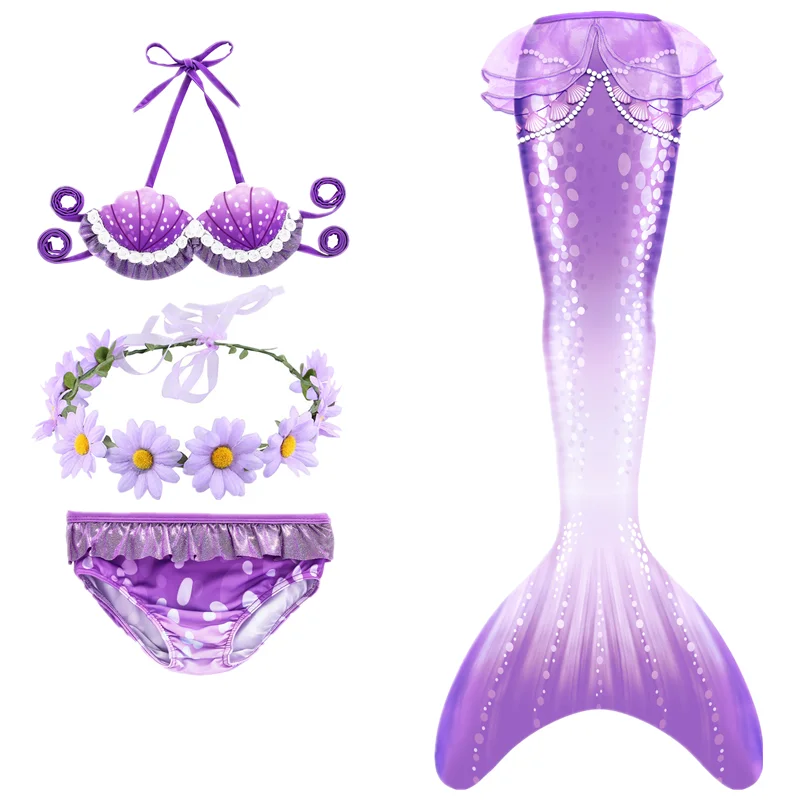 4pcs Little Children Mermaid Swimsuit Swimmable Costumes Girls Mermaid Tails Swimming Dresses Cosplay Beach Clothes
4pcs Little Children Mermaid Swimsuit Swimmable Costumes Girls Mermaid Tails Swimming Dresses Cosplay Beach Clothes