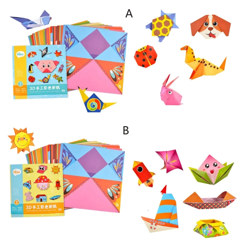 54pcs Children Origami Paper Book 3D Puzzle DIY Folding Toy Kids Handmade Kindergarten Toys Early Learning Educational Toys
54pcs Children Origami Paper Book 3D Puzzle DIY Folding Toy Kids Handmade Kindergarten Toys Early Learning Educational Toys