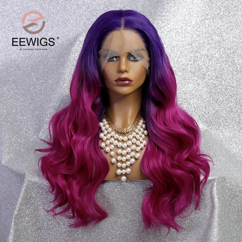 Synthetic Lace Front Wig Ombre Purple Lace Wigs Heat Resistant Drag Queen Long Loose Wave Cosplay Wigs For Black Women
Synthetic Lace Front Wig Ombre Purple Lace Wigs Heat Resistant Drag Queen Long Loose Wave Cosplay Wigs For Black Women