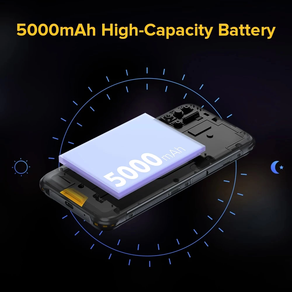 Смартфон UMIDIGI BISON защищенный 8 + 128 ГБ 6 3 дюйма Android 11 5000 мА · ч поддержка 4G OTG NFC Google |