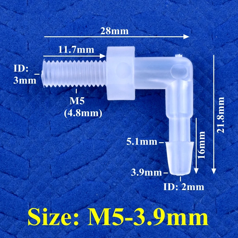 SgooHan пищевой полипропиленовый пагода локтевой соединитель M5 2.4~4.8 мм
SgooHan пищевой полипропиленовый пагода локтевой соединитель M5 2.4~4.8 мм