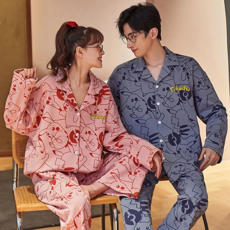 Couple Pajamas For Women Man Lover Matching Pijama Mujer Anime Pijachu Home Clothing Harajuku Sleepwear Cotton Kawaii Pyjama
Couple Pajamas For Women Man Lover Matching Pijama Mujer Anime Pijachu Home Clothing Harajuku Sleepwear Cotton Kawaii Pyjama