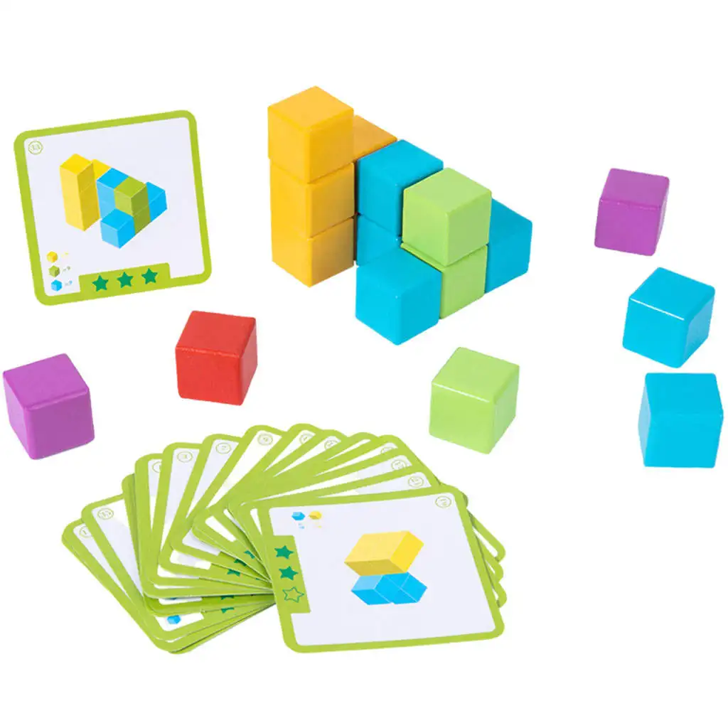 Детские деревянные игрушки подходящие игры для развития интеллекта |