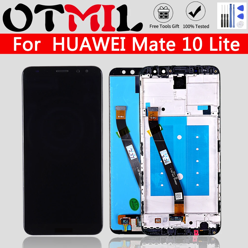 OTMIL AAAA Качество 5 9 "для HUAWEI Mate 10 Lite ЖК дисплей сенсорный экран с рамкой