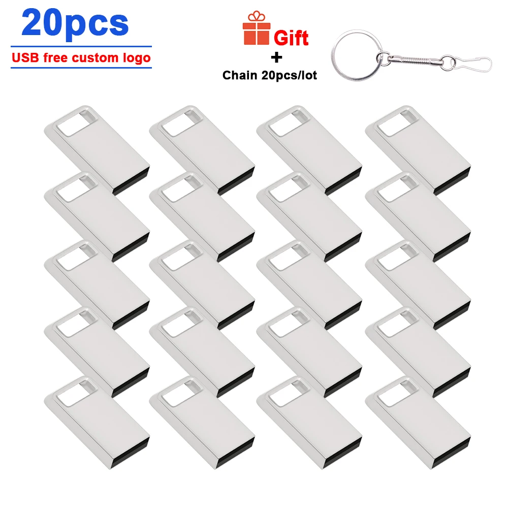 20pcs/lot Metal Mini USB Flash Drive 128GB 64GB 32GB 16GB 8GB Pendrive Cle USB Flash Stick Pen Drive USB Stick free custom logo
20pcs/lot Metal Mini USB Flash Drive 128GB 64GB 32GB 16GB 8GB Pendrive Cle USB Flash Stick Pen Drive USB Stick free custom logo