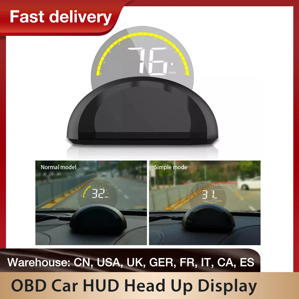 Car HUD Head Up Display OBD Overspeed Warning System Projector KMH MPH Speedometer Auto Electronic Voltage Alarm Display
Car HUD Head Up Display OBD Overspeed Warning System Projector KMH MPH Speedometer Auto Electronic Voltage Alarm Display