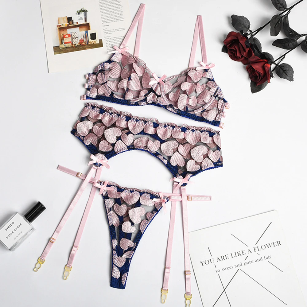 Новое Женское Эротическое нижнее белье, бюстгальтер на косточках с вышивкой в форме сердца, тонкое Сетчатое прозрачное сексуальное нижнее ...
Новое Женское Эротическое нижнее белье, бюстгальтер на косточках с вышивкой в форме сердца, тонкое Сетчатое прозрачное сексуальное нижнее ...