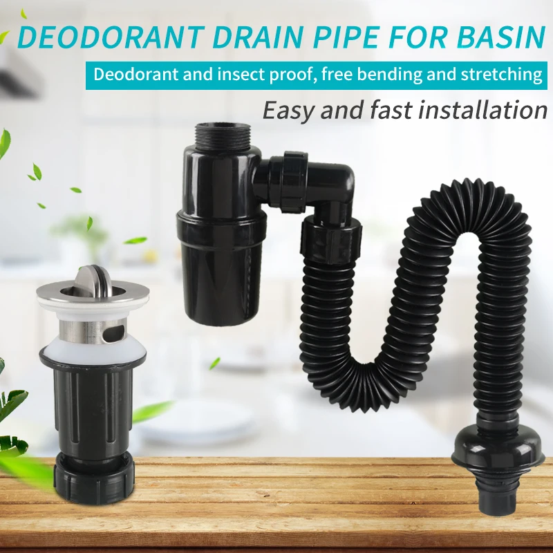 Basin Wash Basin Counter Basin Drain Sewer Pipe Drain Pipe Flap Drain Set Deodorant Accessories
Basin Wash Basin Counter Basin Drain Sewer Pipe Drain Pipe Flap Drain Set Deodorant Accessories