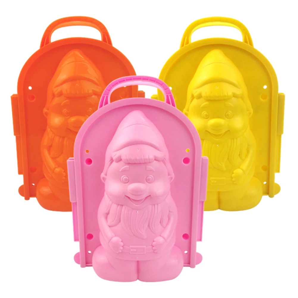 Random Color Cartoon 3D Gnome Shape Snowman Maker Mold Toys Children Winter Outdoor Sand Mould Pudding Beach Play Toy 1pc
Random Color Cartoon 3D Gnome Shape Snowman Maker Mold Toys Children Winter Outdoor Sand Mould Pudding Beach Play Toy 1pc