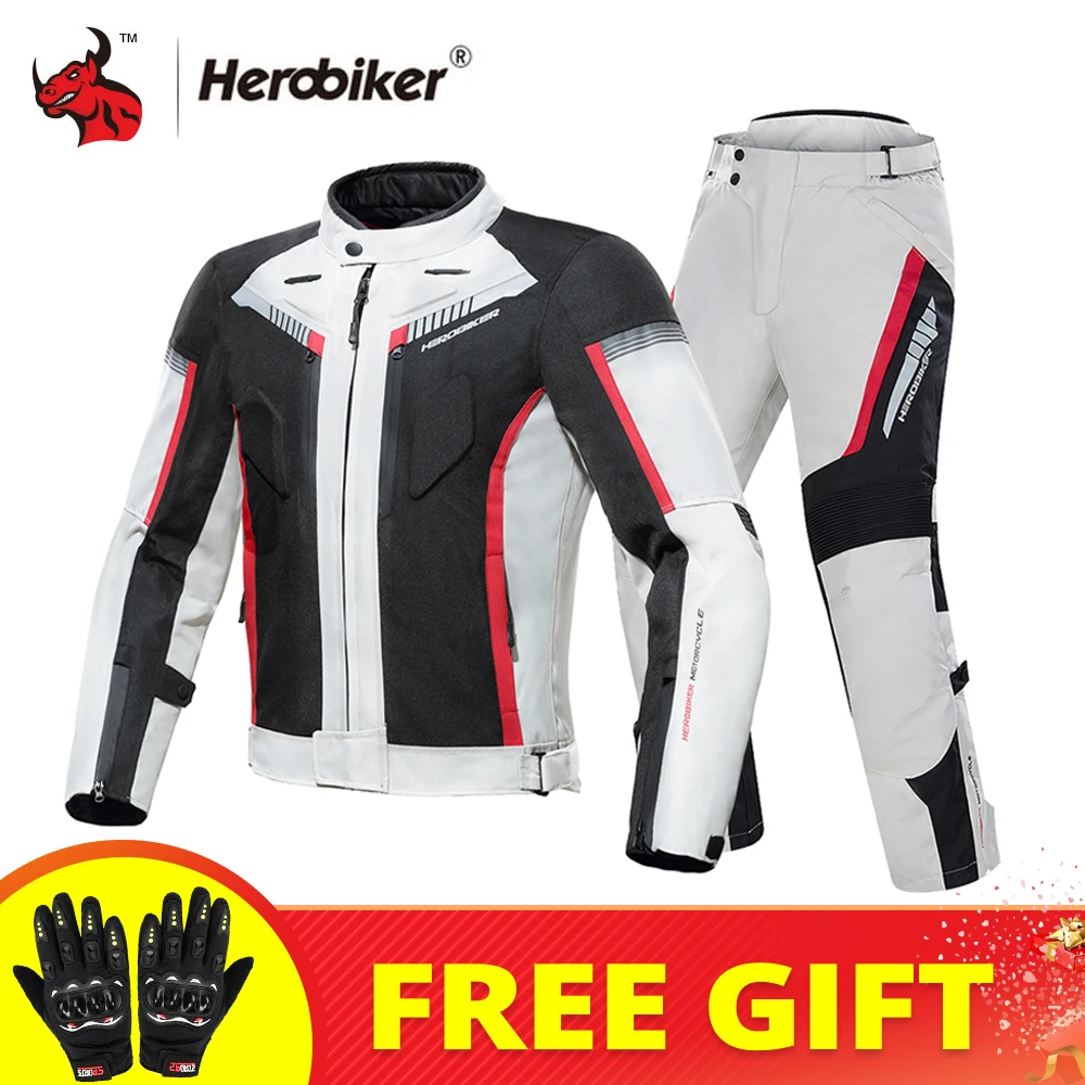 HEROBIKER Winter Motorcycle Jacket Windproof Riding Jacket Set Protective Gear Men Motorcycle Clothing Waterproof Chaqueta Moto
HEROBIKER Winter Motorcycle Jacket Windproof Riding Jacket Set Protective Gear Men Motorcycle Clothing Waterproof Chaqueta Moto