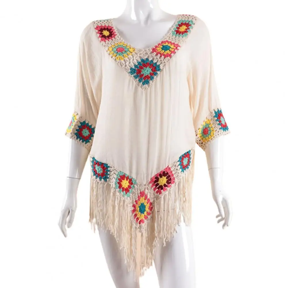 New Dress See Through Crochet Flower Casual Cover Up Beach Dress Bathing Suit Summer Sexy Beach Party Dress платья для женщин
New Dress See Through Crochet Flower Casual Cover Up Beach Dress Bathing Suit Summer Sexy Beach Party Dress платья для женщин