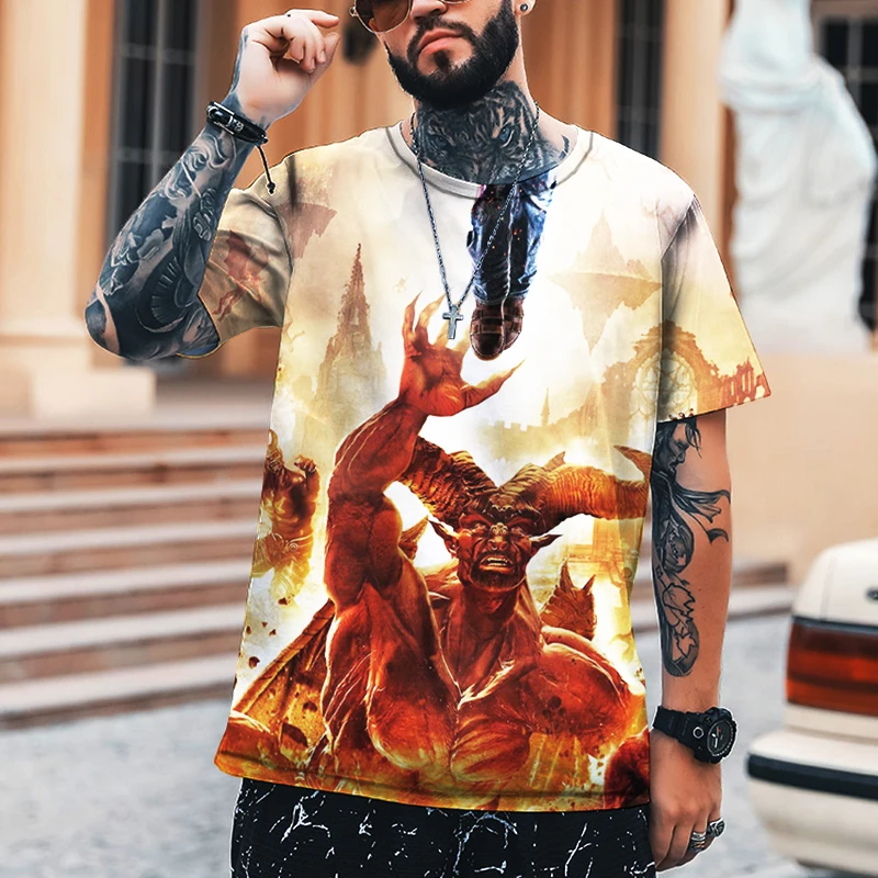 Movie Character Men's 3D Printed T-shirt Loose Casual Fashion Trendy Cool International 2022 Summer Short-sleeved Shirt
Movie Character Men's 3D Printed T-shirt Loose Casual Fashion Trendy Cool International 2022 Summer Short-sleeved Shirt