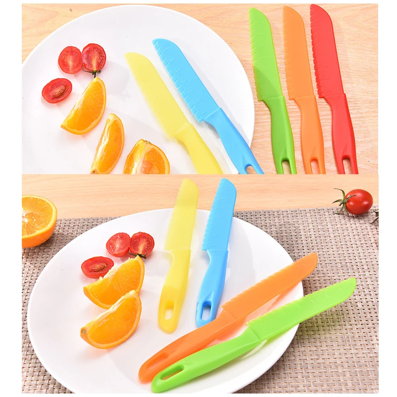 Plastic Fruit Knife Safe for Bread Lettuce Kitchen Knife Kids Chef Toddler Cooking Knive Children Paring Knives Sawtooth Cutter
Plastic Fruit Knife Safe for Bread Lettuce Kitchen Knife Kids Chef Toddler Cooking Knive Children Paring Knives Sawtooth Cutter