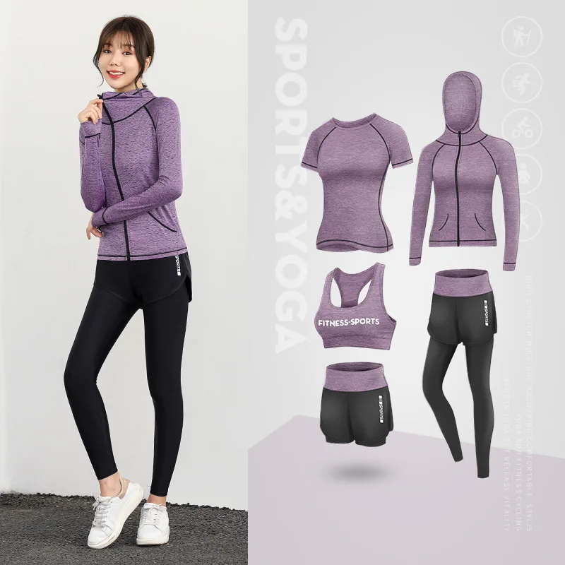 2021 Sports Suit Sweat Suit Women's Gym Running Casual Quick-drying Five-piece Beginner Fashion Yoga Suit Autumn and Winter
2021 Sports Suit Sweat Suit Women's Gym Running Casual Quick-drying Five-piece Beginner Fashion Yoga Suit Autumn and Winter