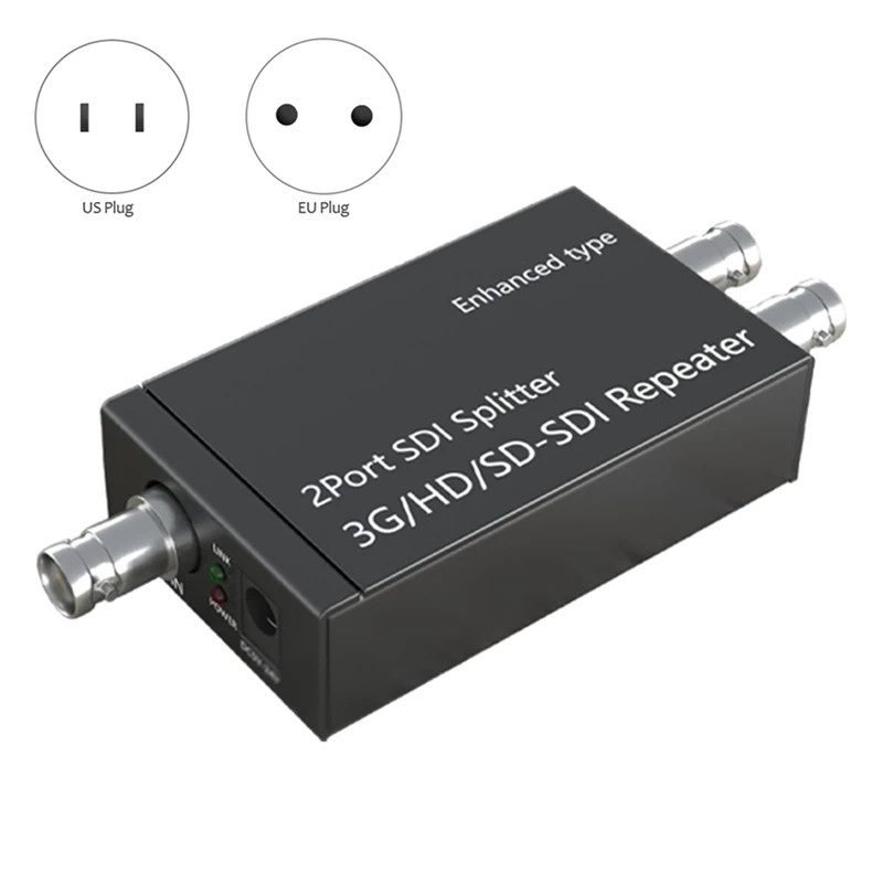 SDI Splitter 1X2 Multimedia Splitter SDI 1080P 60Hz Expander 1 To 2 Port Adapter
SDI Splitter 1X2 Multimedia Splitter SDI 1080P 60Hz Expander 1 To 2 Port Adapter