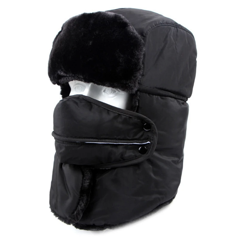 Men Women Unisex Fur Warm Windproof Hat Lei Feng Cap Bomber Faux Fur Ear Flap Cap Black Ski Trooper Trapper Cold Anti-snow Cap
Men Women Unisex Fur Warm Windproof Hat Lei Feng Cap Bomber Faux Fur Ear Flap Cap Black Ski Trooper Trapper Cold Anti-snow Cap