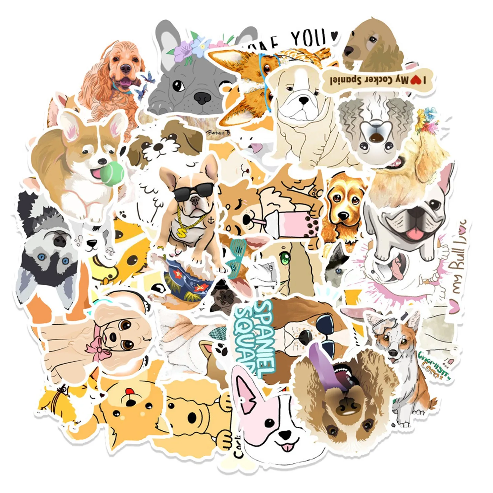 50PCS Graffiti Sticker Luggage Refrigerator Phone Waterproof Kawaii Dog Series Sticker Kids Gift Personality DIY Design Creative
50PCS Graffiti Sticker Luggage Refrigerator Phone Waterproof Kawaii Dog Series Sticker Kids Gift Personality DIY Design Creative