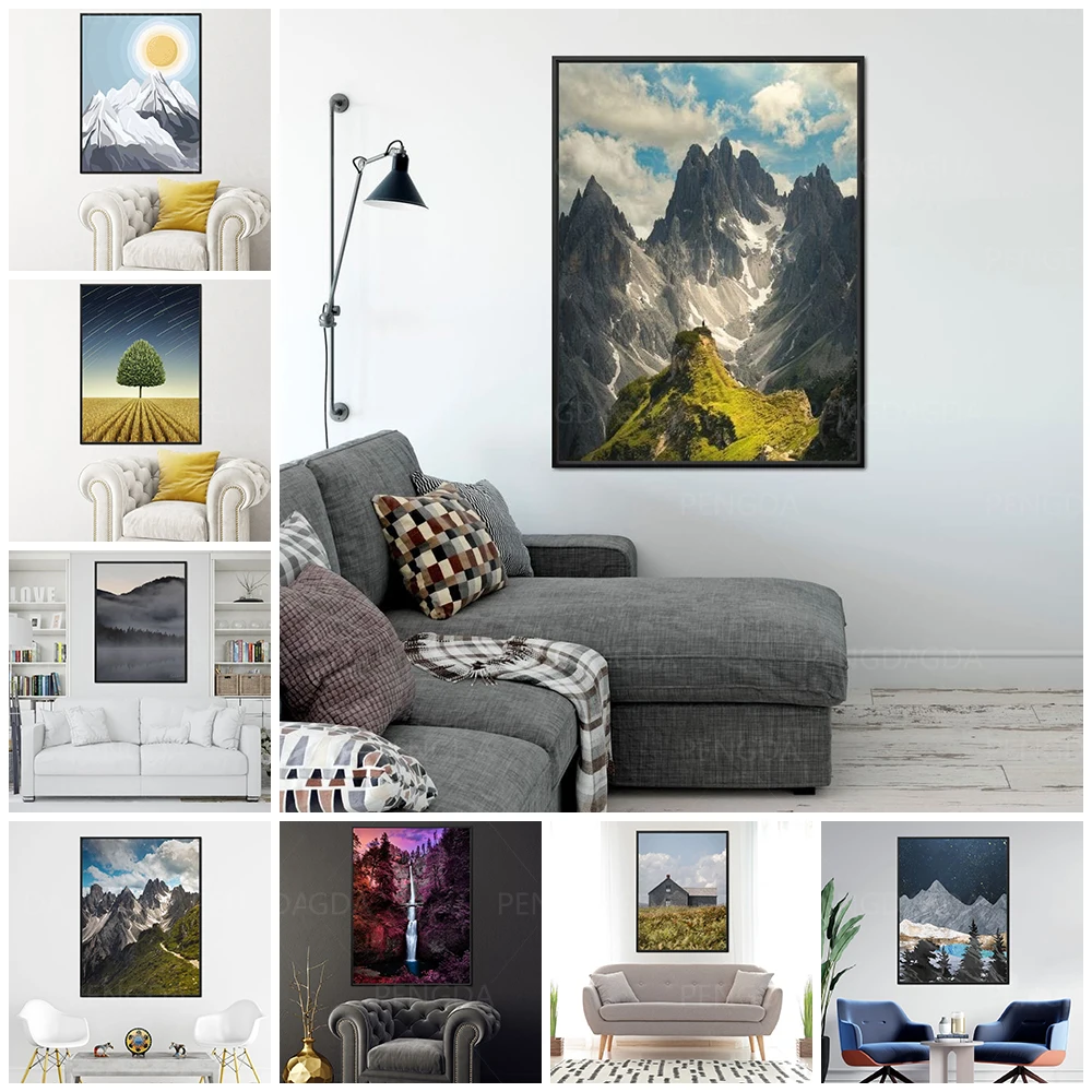 HD Print Tree River Mountain Sea Beach Canvas Painting Wall Art Modular Natural Scenery Poster Home Decor Bedroom Pictures Frame
HD Print Tree River Mountain Sea Beach Canvas Painting Wall Art Modular Natural Scenery Poster Home Decor Bedroom Pictures Frame