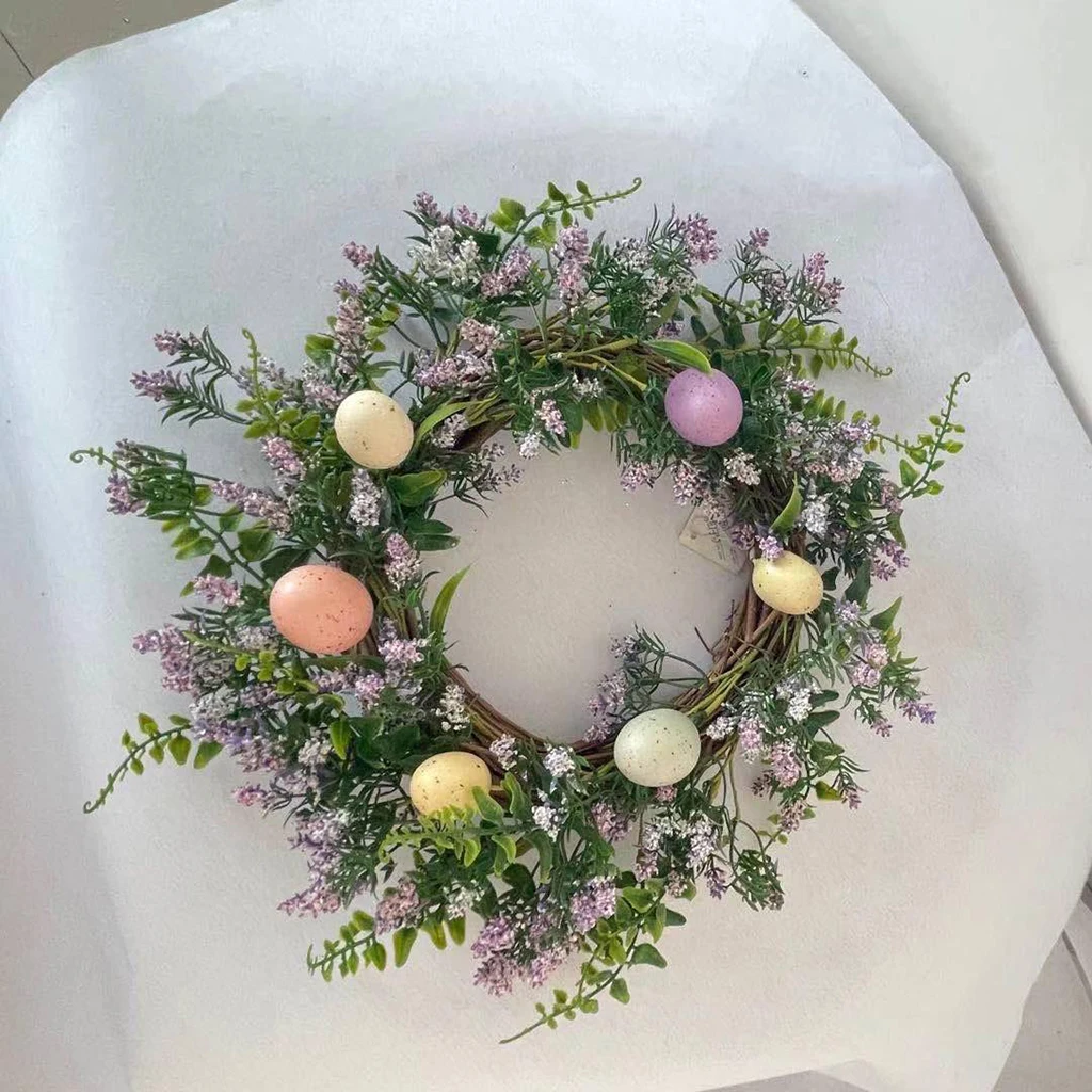 14'' Easter Egg Wreath, Spring Wreath for Easter Parties, Spring Decoration, Adds Much More Taste to Your Season Celebration
14'' Easter Egg Wreath, Spring Wreath for Easter Parties, Spring Decoration, Adds Much More Taste to Your Season Celebration