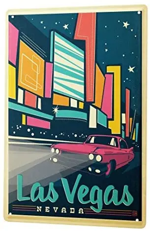 Tin sign Home Decor Plaques Retro Wall Art Metropole Las Vegas Nevada Pink car Metal Plate
Tin sign Home Decor Plaques Retro Wall Art Metropole Las Vegas Nevada Pink car Metal Plate