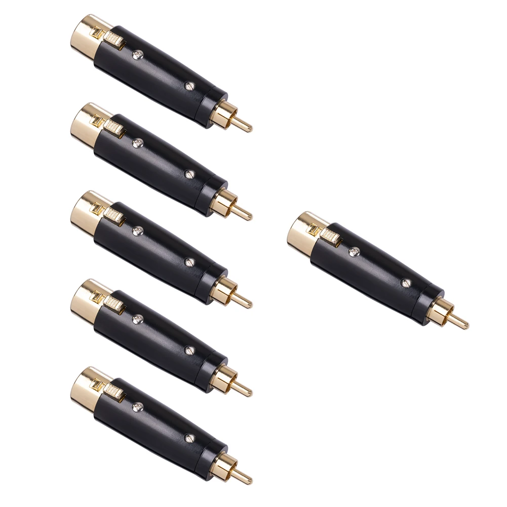 RCA Male XLR Female Adapter Gold Plated Audio Connector Audio Adapter Converter Connector Audio for Microphone Mixer
RCA Male XLR Female Adapter Gold Plated Audio Connector Audio Adapter Converter Connector Audio for Microphone Mixer