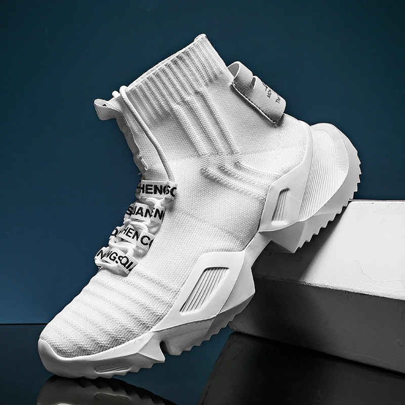 Mens High Top Socks Shoes Men Sneakers Fashion White Thick Bottom Casual Shoes Light Breathable Casual Sports Shoes Large 39-47
Mens High Top Socks Shoes Men Sneakers Fashion White Thick Bottom Casual Shoes Light Breathable Casual Sports Shoes Large 39-47