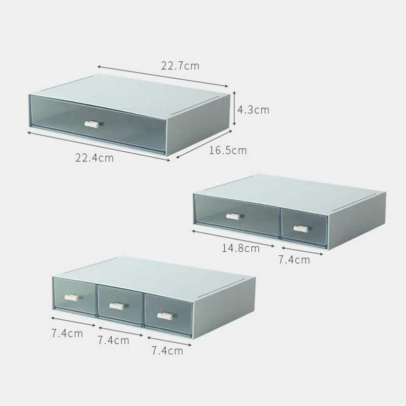 Cosmetic Storage Box Drawer Makeup Organizer Stackable Office Desktop Transparent Plastic Big Storage Boxes with Grid Container
Cosmetic Storage Box Drawer Makeup Organizer Stackable Office Desktop Transparent Plastic Big Storage Boxes with Grid Container