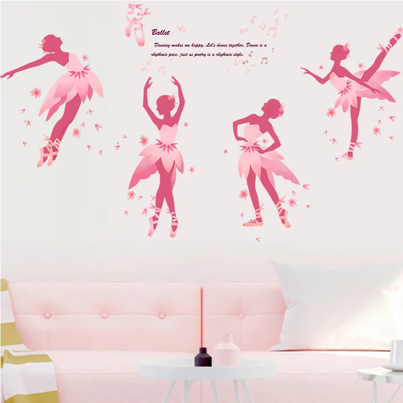Ballet Dancing Girl Wall Sticker for Girls room Kindergarten Decor Vinyl Home Decorative Wall Decals Murals Wallpapers Posters
Ballet Dancing Girl Wall Sticker for Girls room Kindergarten Decor Vinyl Home Decorative Wall Decals Murals Wallpapers Posters