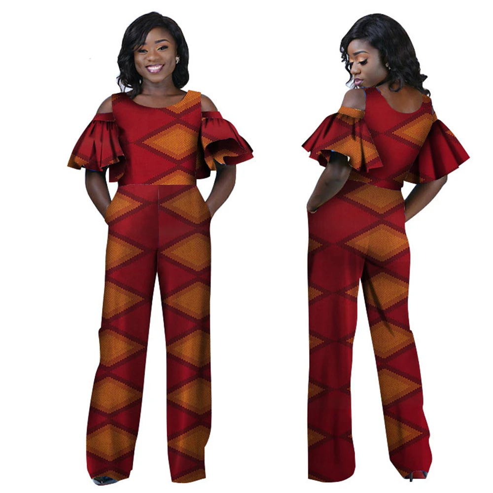 Bodycom African Style Jumpsuit Evening Party Outfit 2021 Women Ankara Rompers 6XL Plus Size Cotton Playsuit Fashion Clothing 
Bodycom African Style Jumpsuit Evening Party Outfit 2021 Women Ankara Rompers 6XL Plus Size Cotton Playsuit Fashion Clothing